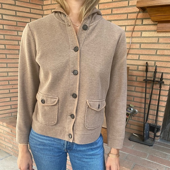 Ralph Lauren petite- stretch cotton button down jacket - Picture 3 of 7